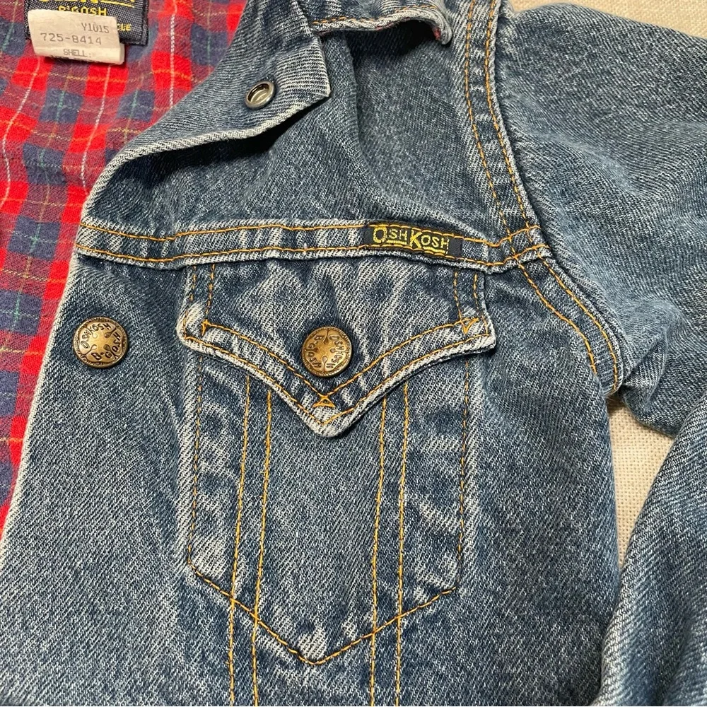Vintage Oshkosh B’Gosh Denim Western Jacket Size 6 - Picture 5 of 12